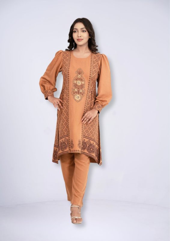Cotton Crepe 2pcs Kameez Set