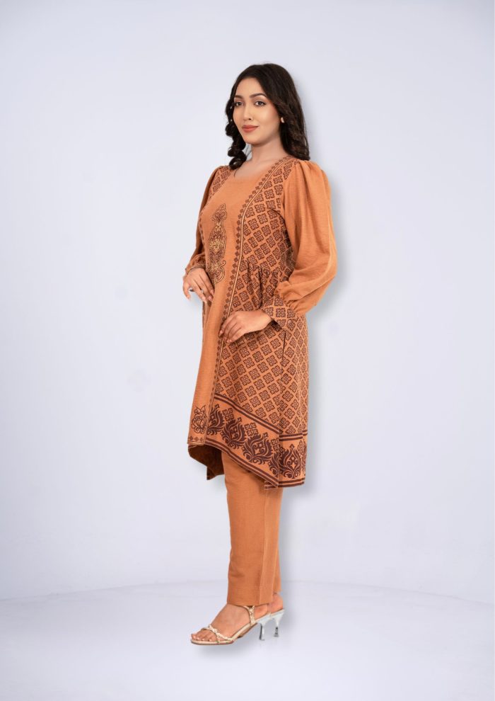 Cotton Crepe 2pcs Kameez Set
