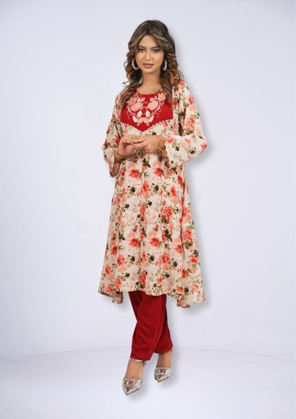 Linen Georgette Tunic with Pant