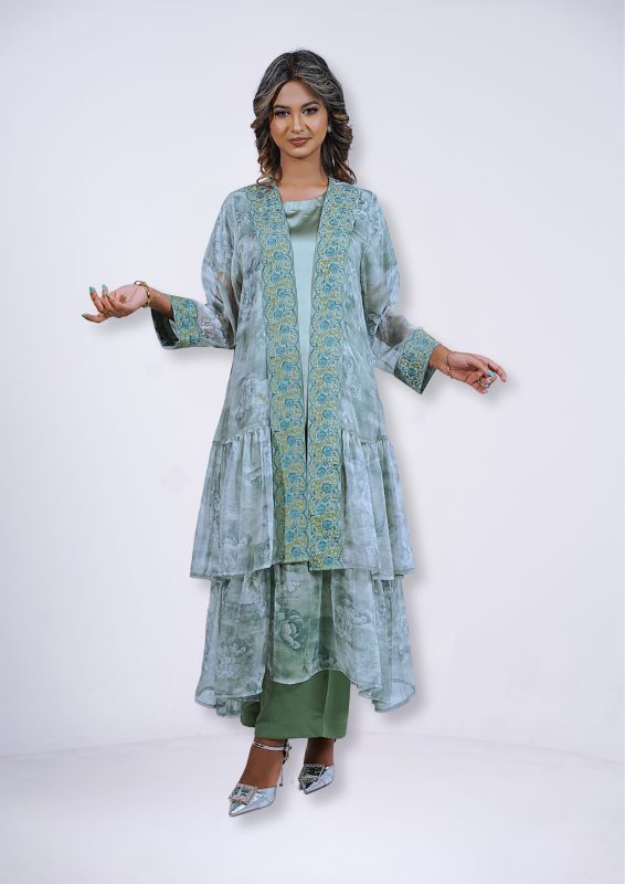 Satin Tunic 3pcs Set