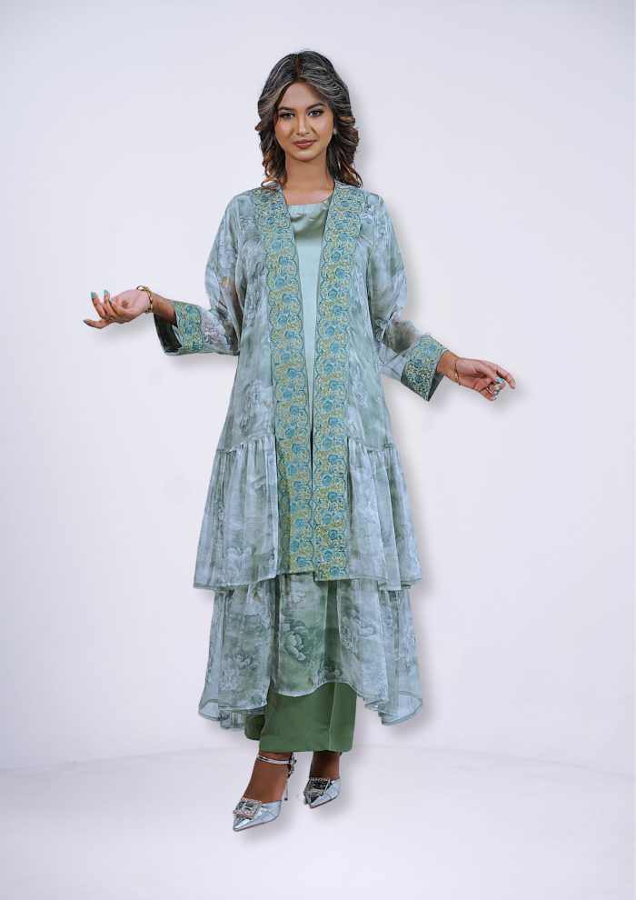 Satin Tunic 3pcs Set