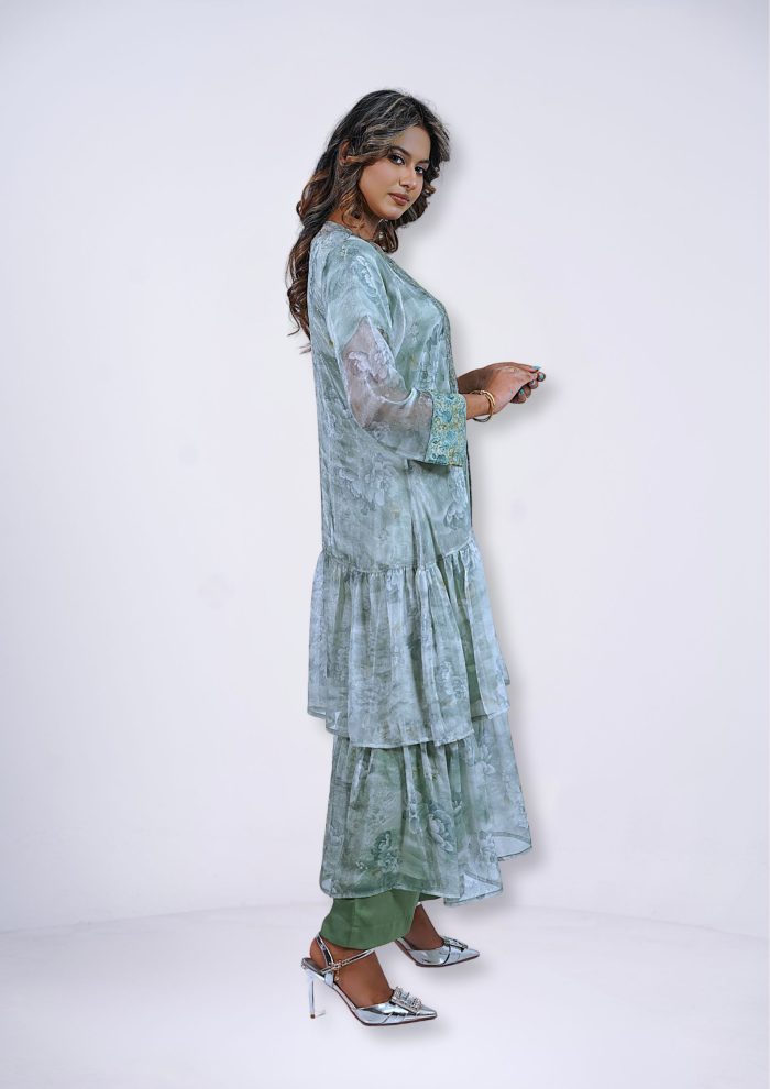 Satin Tunic 3pcs Set