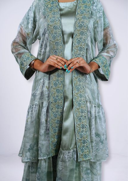 Satin Tunic 3pcs Set