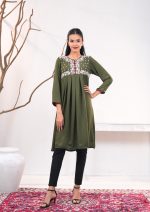 Chalet Green 1 PCS ETHNIC KURTI