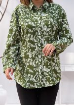 Green printed Fashion tops