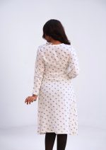 WHITE PRINTED 1 PCS ETHNIC KURTI