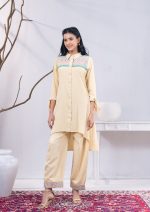 Wheat Colour 2 Pcs Kameez