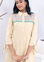 Wheat Colour 2 Pcs Kameez