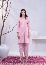 Red Stripe 2 PCS Kameez