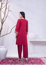 Maroon 2 Pcs Kameez Set