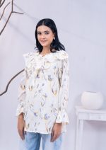 Ecru White Women's Fashion Tops