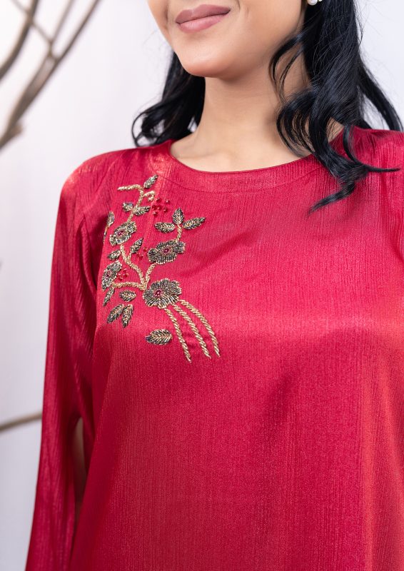 Dark Burgundy Women's Fashion Tops