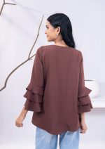Congo Brown Women's Fashion Tops