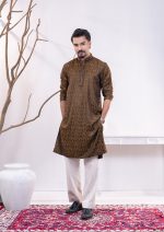 Raw Umber Men's Panjabi