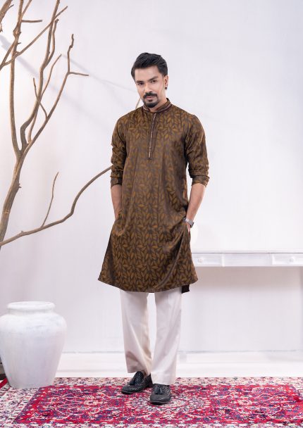 Raw Umber Men's Panjabi