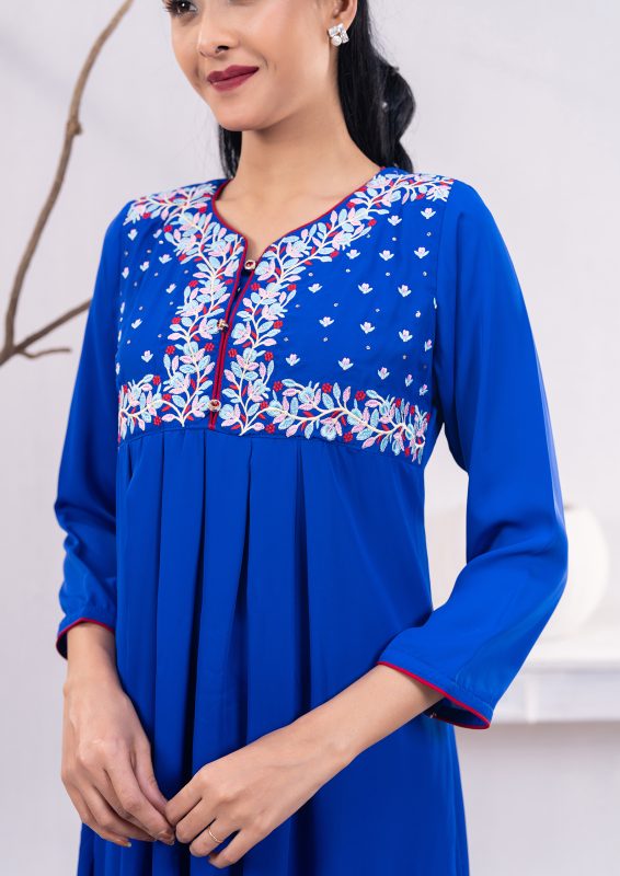 Royal Blue 1 PCS ETHNIC KURTI