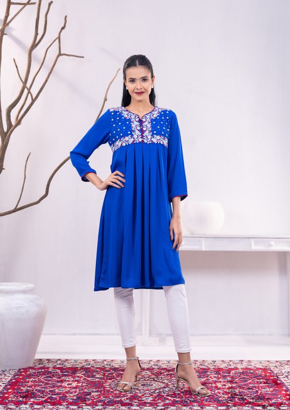 Royal Blue 1 PCS ETHNIC KURTI