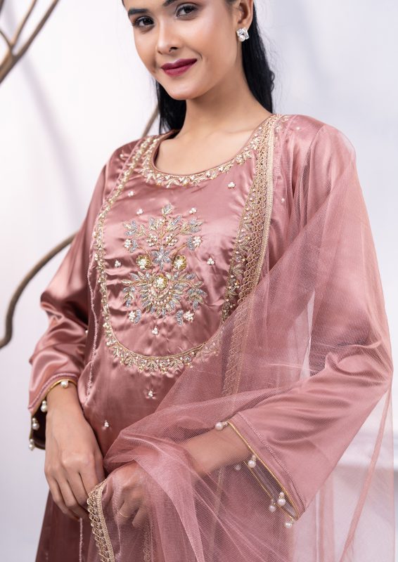 Falcon 3 Pcs Round Hem Kameez Set