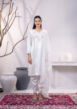 White 3 Pcs Kameez Set