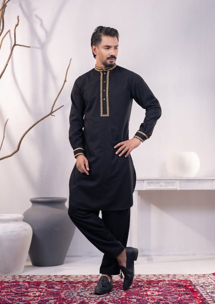 Black Men's Kabli Set