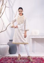 Off-White 1 Pcs Ethnic Kurti