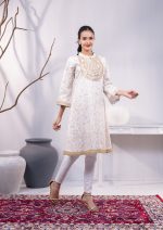 Off-White 1 Pcs Ethnic Kurti
