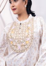 Off-White 1 Pcs Ethnic Kurti