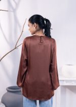Cocoa Brown Women's Fashion Tops